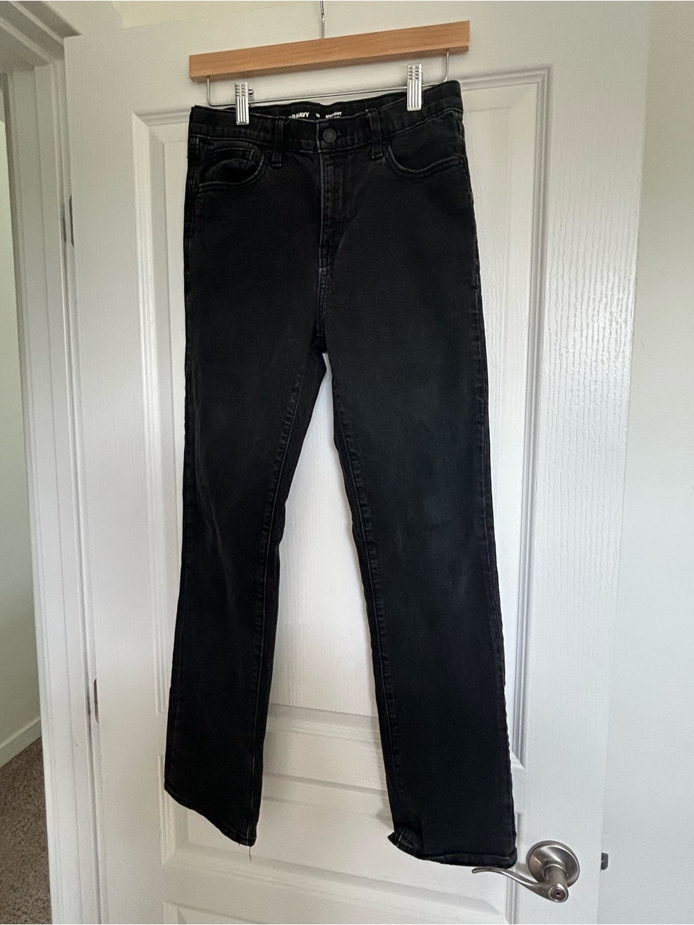 Boy’s Old Navy Black Straight-Leg Jeans